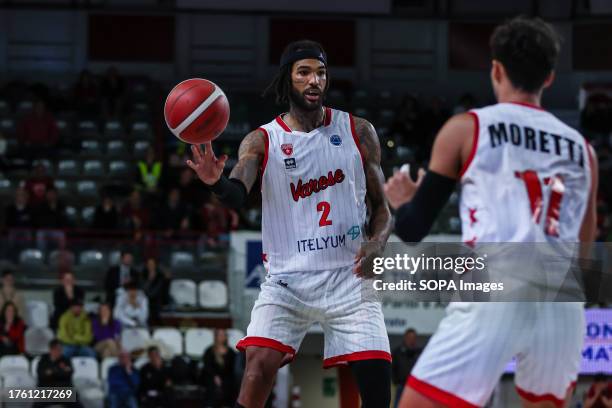 Willie Cauley-Stein of Itelyum Varese seen in action during the FIBA Europe Cup 2023/24 Regular Season Group I game between Itelyum Varese and BC TSU...