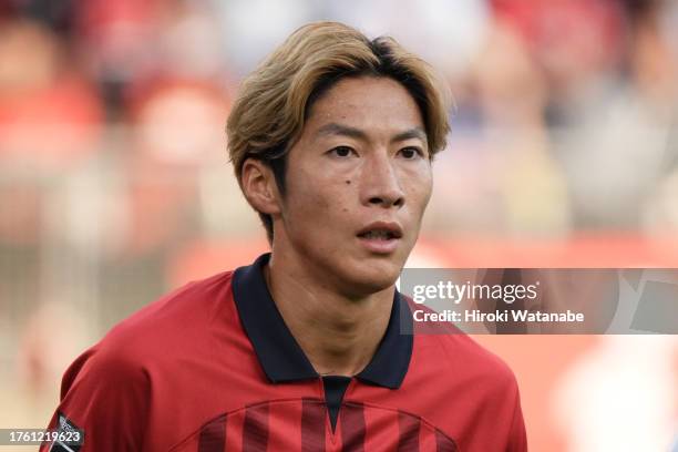 Shoma Dai of Kashima Antlers looks on during the J.LEAGUE Meiji Yasuda J1 31st Sec. Match between Kashima Antlers and Urawa Red Diamonds at Kashima...