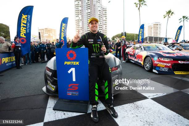 Cameron Waters driver of the Monster Energy Racing Ford Mustang GT during the Gold Coast 500, part of the 2023 Supercars Championship Series at...