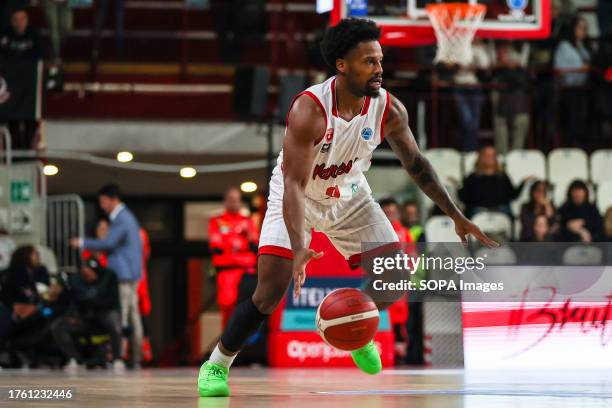 Vinnie Shahid of Itelyum Varese seen in action during the FIBA Europe Cup 2023/24 Regular Season Group I game between Itelyum Varese and BC TSU...