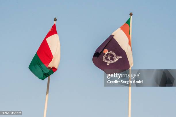 omani flag - bahrain tourism stock pictures, royalty-free photos & images