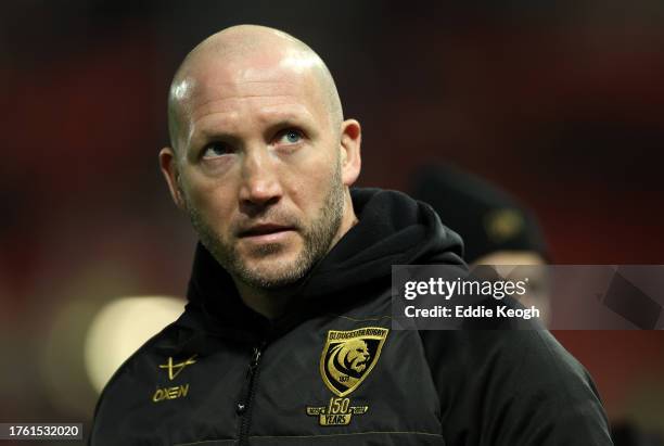 Of Gloucester Rugby of Saracens during the Gallagher Premiership Rugby match between Gloucester Rugby and Saracens at Kingsholm Stadium on October...