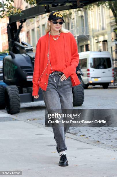 Gigi Hadid is seen on November 03, 2023 in New York City.