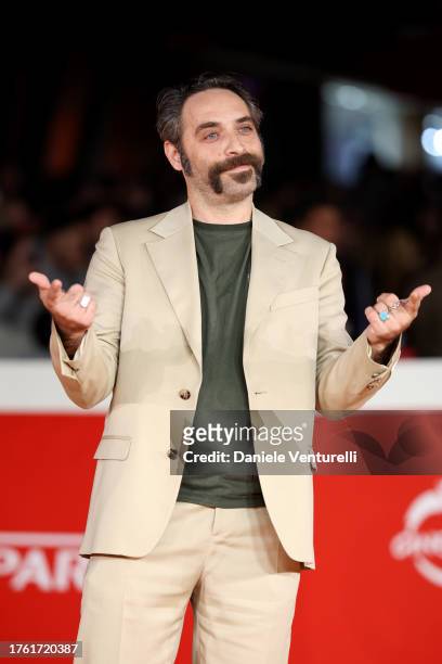 Antonio De Matteo attends a red carpet for the movie "Mare Fuori 4" during the 18th Rome Film Festival at Auditorium Parco Della Musica on October...