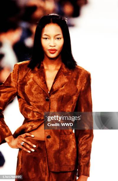 Model Naomi Campbell; The filming of this fashion show is part of the Unzipped documentary.