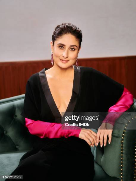 Kareena Kapoor Khan at the IMDb Portrait Studio at the 2023 Jio MAMI Mumbai Film Festival on October 28, 2023 in Mumbai, India.