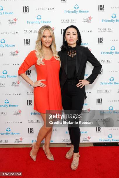 Brandy Ledford and Rika Broccoli attend Friendly House 33rd Annual Awards Luncheon at The Beverly Hilton on October 28, 2023 in Beverly Hills,...