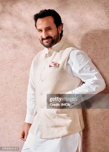 Saif Ali Khan attends the IMDb Portrait Studio at the 2023 Jio MAMI Mumbai Film Festival on October 28, 2023 in Mumbai, India.