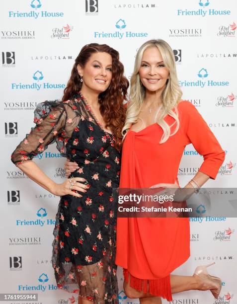 Hilary Roberts and Brandy Ledford attends Friendly House 33rd Annual Awards Luncheon at The Beverly Hilton on October 28, 2023 in Beverly Hills,...