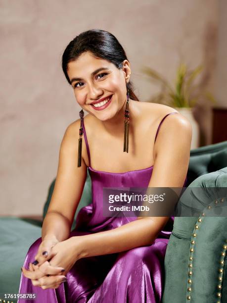 Shreya Dhanwanthary attends the IMDb Portrait Studio at the 2023 Jio MAMI Mumbai Film Festival on October 28, 2023 in Mumbai, India.
