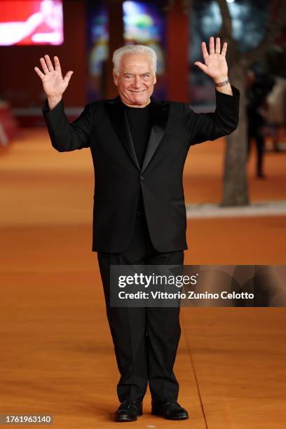 Giorgio Colangeli attends a red carpet for the movie "Dall'Alto Di Una Fredda Torre" during the 18th Rome Film Festival at Auditorium Parco Della...