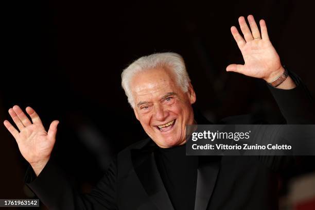 Giorgio Colangeli attends a red carpet for the movie "Dall'Alto Di Una Fredda Torre" during the 18th Rome Film Festival at Auditorium Parco Della...