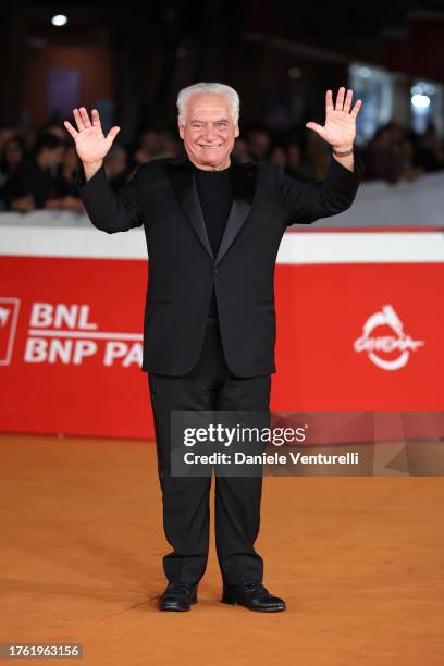 Giorgio Colangeli attends a red carpet for the movie "Dall'Alto Di Una Fredda Torre" during the 18th Rome Film Festival at Auditorium Parco Della...