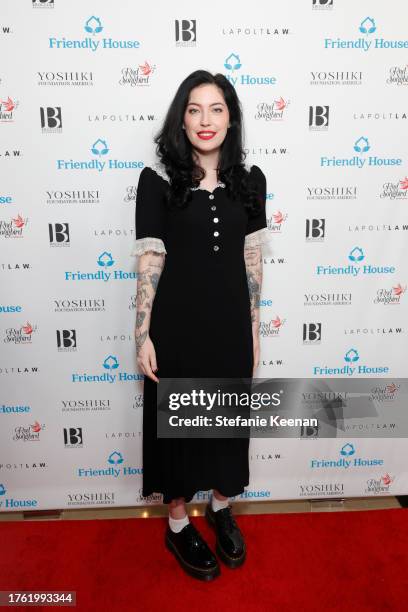 Bishop Briggs attends Friendly House 33rd Annual Awards Luncheon at The Beverly Hilton on October 28, 2023 in Beverly Hills, California.