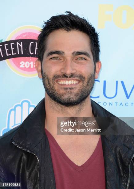 Actor Tyler Hoechlin attends the Teen Choice Awards 2013 at Gibson Amphitheatre on August 11, 2013 in Universal City, California.
