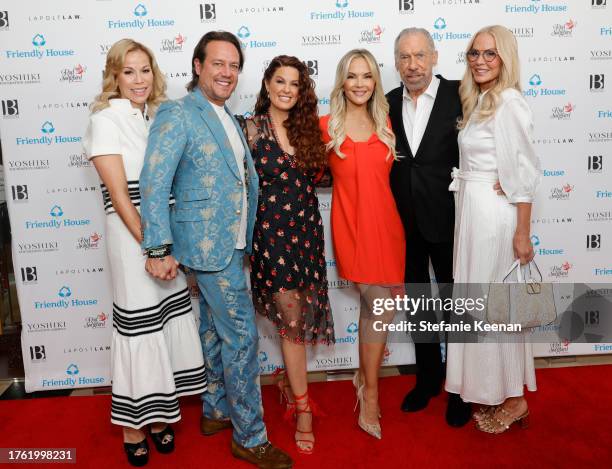 Mara Gourdine, Angus Mitchell, Hilary Roberts, Brandy Ledford, John Paul DeJoria and Eloise DeJoria attend Friendly House 33rd Annual Awards Luncheon...