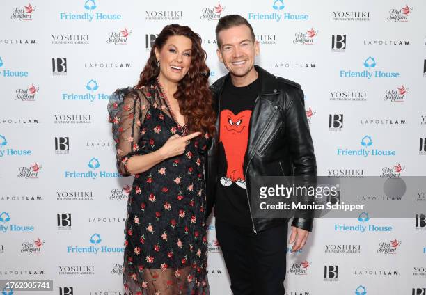 Hilary Roberts and Damon Sharpe attend the Friendly House "Stronger Together" 33rd annual awards luncheon at The Beverly Hilton on October 28, 2023...