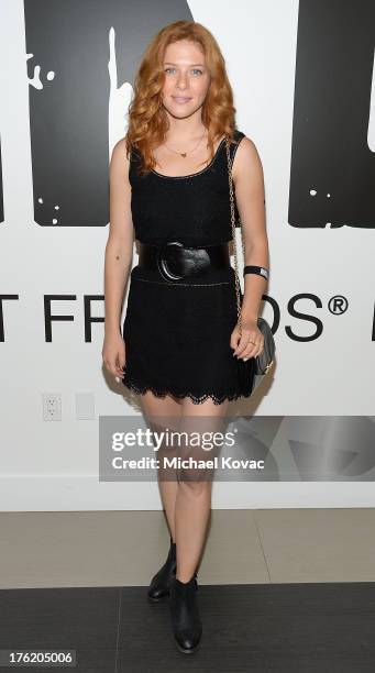 Actress Rachelle Lefevre attends the NKLA Pet Adoption Center Opening Celebration at the NKLA Pet Adoption Center on August 11, 2013 in Los Angeles,...