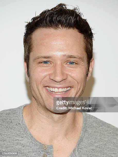 Actor Seamus Dever attends the NKLA Pet Adoption Center Opening Celebration at the NKLA Pet Adoption Center on August 11, 2013 in Los Angeles,...