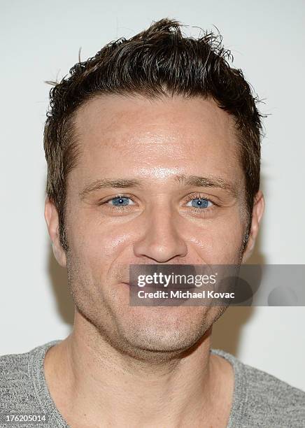 Actor Seamus Dever attends the NKLA Pet Adoption Center Opening Celebration at the NKLA Pet Adoption Center on August 11, 2013 in Los Angeles,...