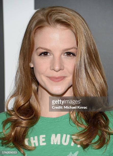 Actress Ashley Bell attends the NKLA Pet Adoption Center ribbon cutting and celebrity/donor brunch at the NKLA Pet Adoption Center on August 11, 2013...
