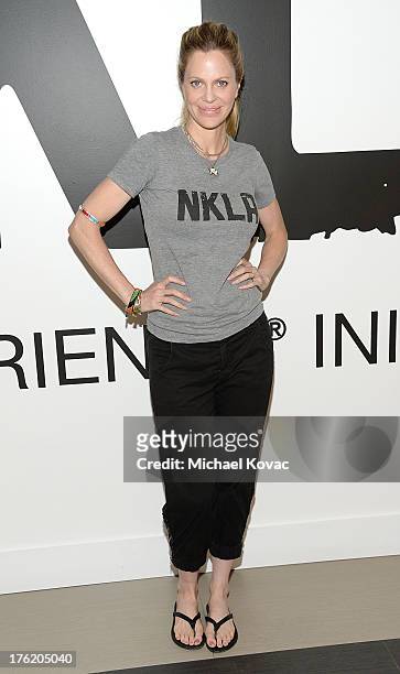 Actress Kristin Bauer van Straten attends the NKLA Pet Adoption Center ribbon cutting and celebrity/donor brunch at the NKLA Pet Adoption Center on...