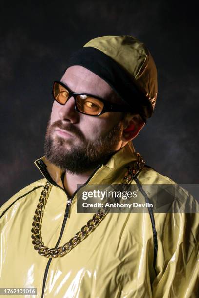 Kesi Dryden of Rudimental attends the KISS Haunted House Party at M&S Bank Arena on October 28, 2023 in Liverpool, England.