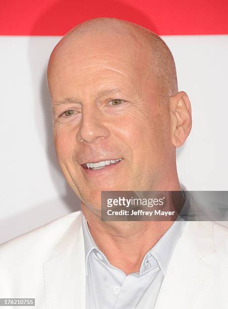 Actor Bruce Willis arrives at the 'RED 2' - Los Angeles Premiere at Westwood Village on July 11, 2013 in Los Angeles, California.