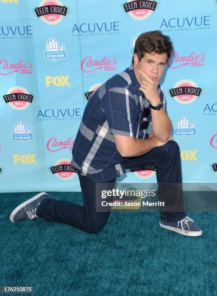 Actor Adam DeVine attends the Teen Choice Awards 2013 at Gibson Amphitheatre on August 11, 2013 in Universal City, California.