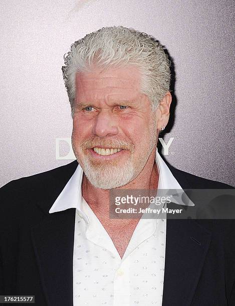 Actor Ron Perlman , wife Opal Perlman and daughter Blake Perlman arrive at the 'Pacific Rim' - Los Angeles Premiere at Dolby Theatre on July 9, 2013...