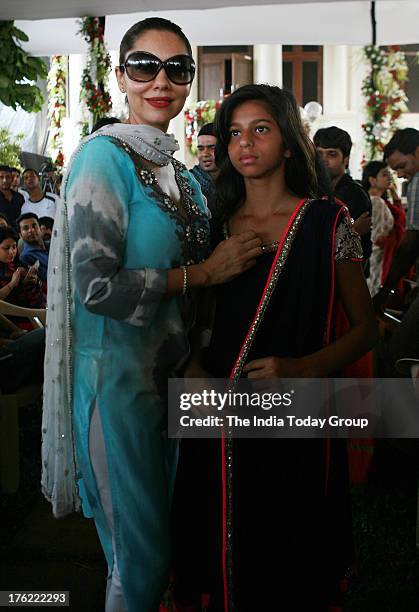 Gauri Khan with daughter Suhana during the Eid lunch, hosted at their lavish mansion in Bandra.