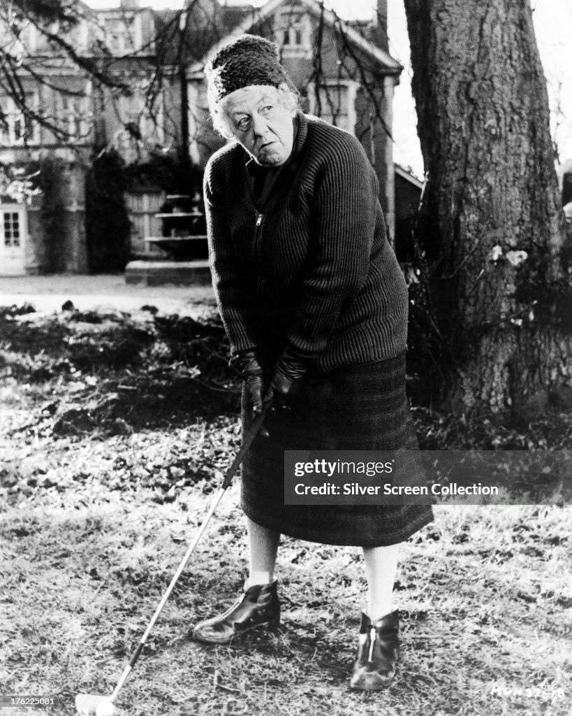 Margaret Rutherford Miss Marple, played by English actress Margaret Rutherford , playing ...
