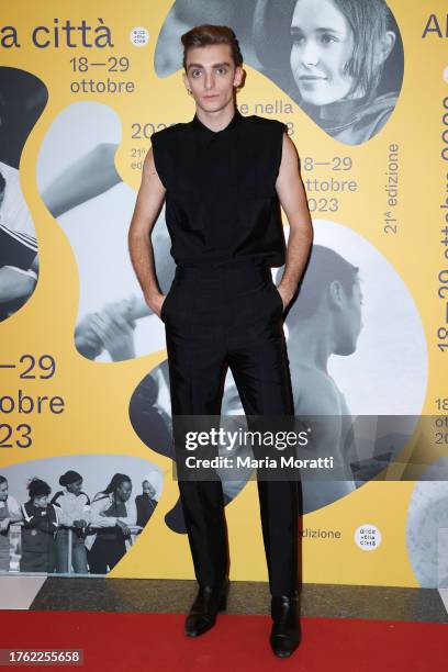 Domenico Cuomo attends a red carpet for the movie "Mare Fuori 4" at the 21st Alice Nella Città during the 18th Rome Film Festival on October 28, 2023...