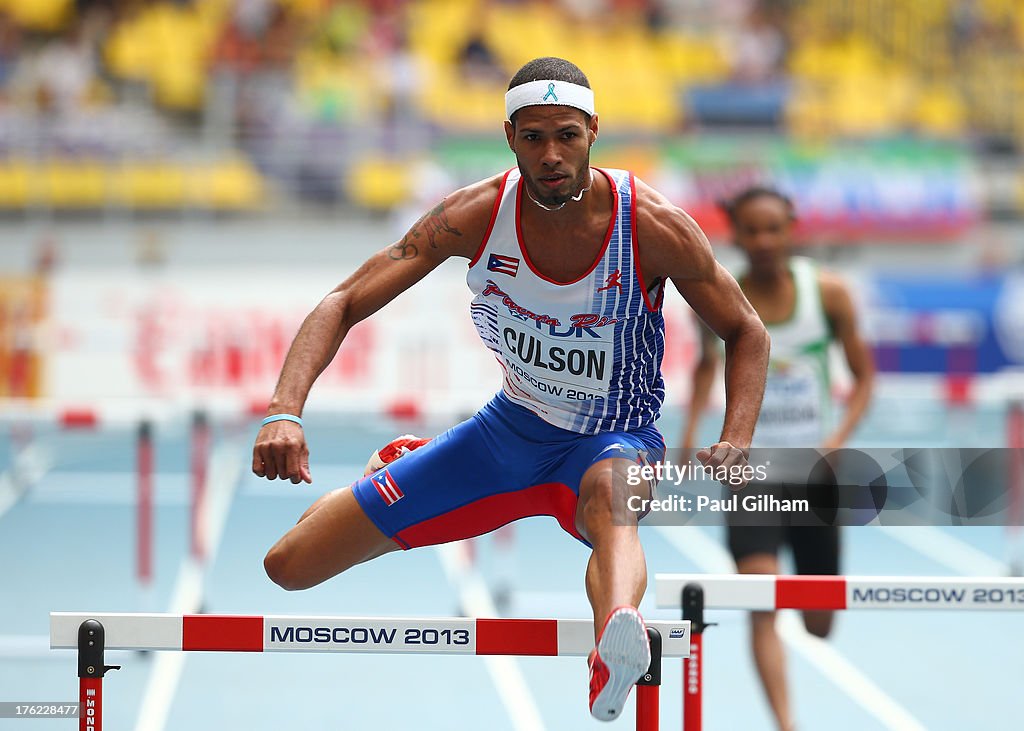 Culson Javier Culson of Puerto Rico competes in the Men's 400 metres hurdles ...