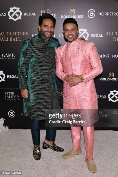 Rohan Oza and Jay Sean attend the New York City All That Glitters Diwali Ball at The Pierre Hotel on October 28, 2023 in New York City.