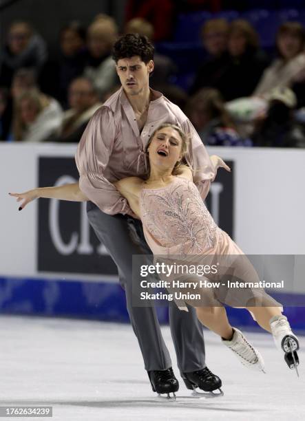 Piper Gilles and Paul Poirier of Canada perform in the Ice Dance Free Dance during the ISU Grand Prix of Figure Skating - Skate Canada International...