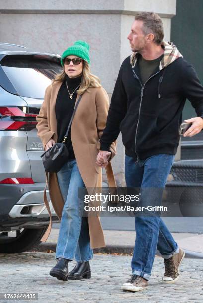 Kristen Bell and Dax Shepard are seen on November 03, 2023 in New York City.