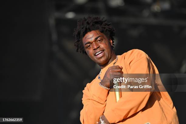 Rapper Kodak Black performs onstage on Day 1 of 2023 ONE MusicFest at Piedmont Park on October 28, 2023 in Atlanta, Georgia.