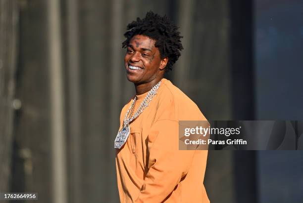 Rapper Kodak Black performs onstage on Day 1 of 2023 ONE MusicFest at Piedmont Park on October 28, 2023 in Atlanta, Georgia.