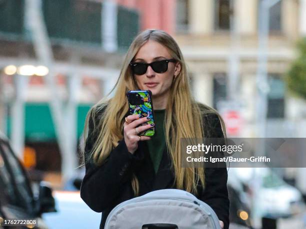 Sophie Turner is seen on November 03, 2023 in New York City.