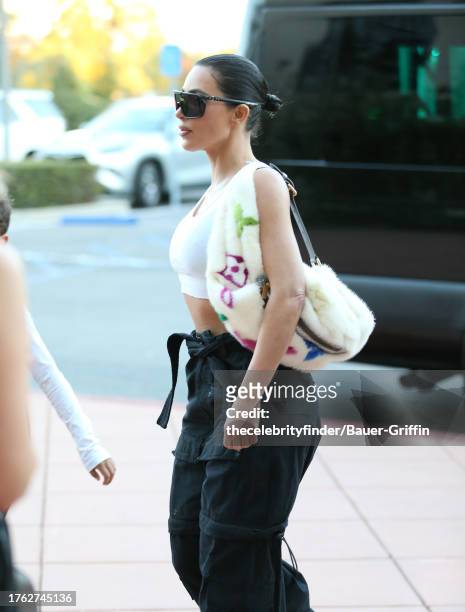 Kim Kardashian is seen on November 03, 2023 in Los Angeles, California.
