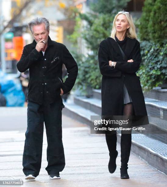 John Mellencamp and Elaine Irwin are seen on November 03, 2023 in New York City.