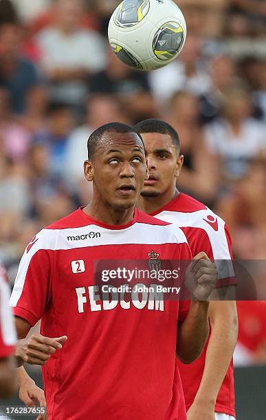 Fabio Tavares of AS Monaco warms up before the french Ligue 1 match between FC Girondins de Bordeaux and AS Monaco FC at the Stade Chaban-Delmas...