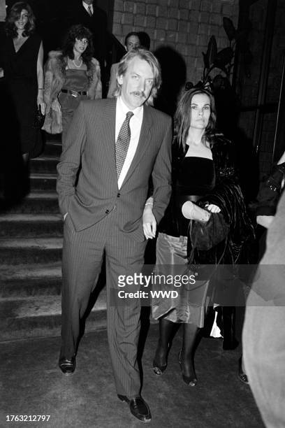 Donald Sutherland and Francine Racette attend a screening and afterparty at the Samuel Goldwyn Theater in Beverly Hills, California, on November 20,...