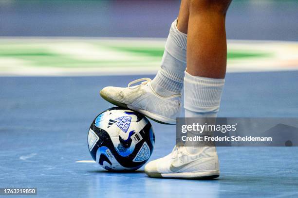Adidas Futsal ball on October 29, 2023 in Duisburg, Germany.