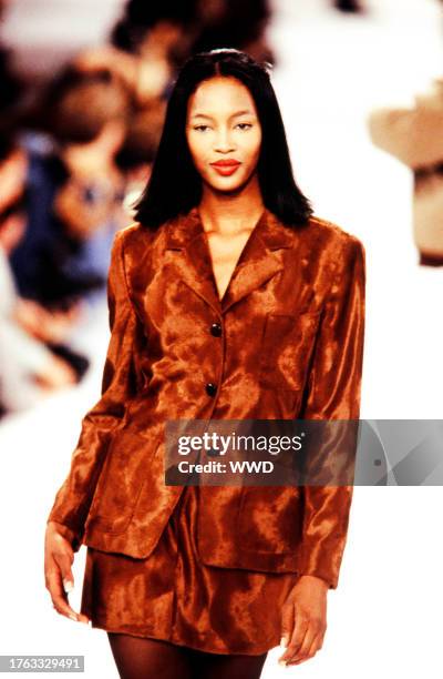 Model Naomi Campbell; The filming of this fashion show is part of the Unzipped documentary.