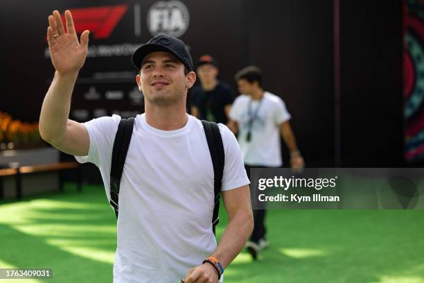 Indycar and reserve driver for McLaren F1 team Patricio O'Ward in the paddock during the F1 Grand Prix of Mexico at Autodromo Hermanos Rodriguez on...