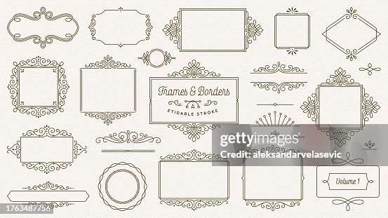 Frames and Borders Vector Illustration Frames and Borders Vector Illustration