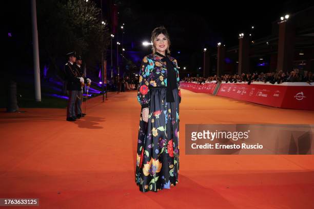 Nadia Rinaldi attends a red carpet for the movie "SuburraEterna" during the 18th Rome Film Festival at Auditorium Parco Della Musica on October 29,...