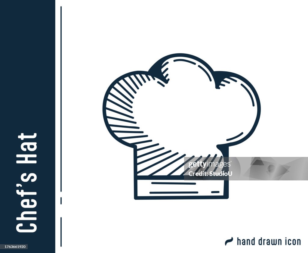 Chef's Hat Single Icon Design.